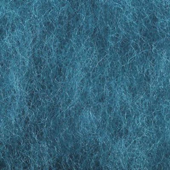 Hovedbilde Kardet ull, petrol 100g