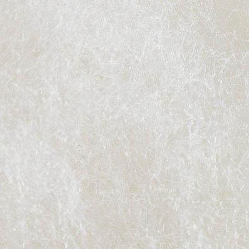 Kardet ull, bleket hvit 100g