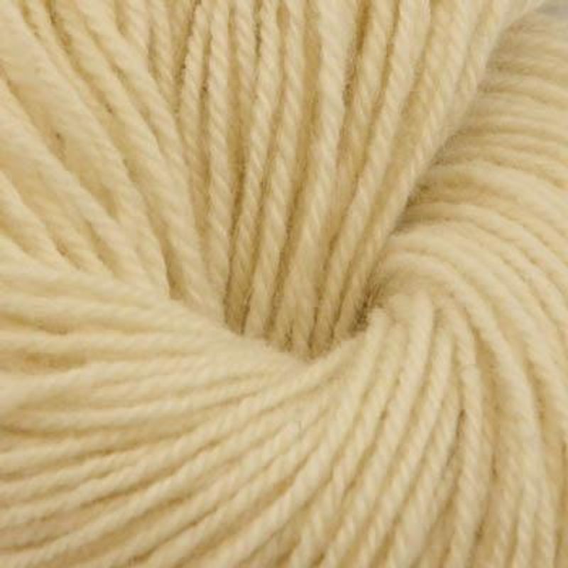 Fjell sokkegarn 3, ubleket hvit