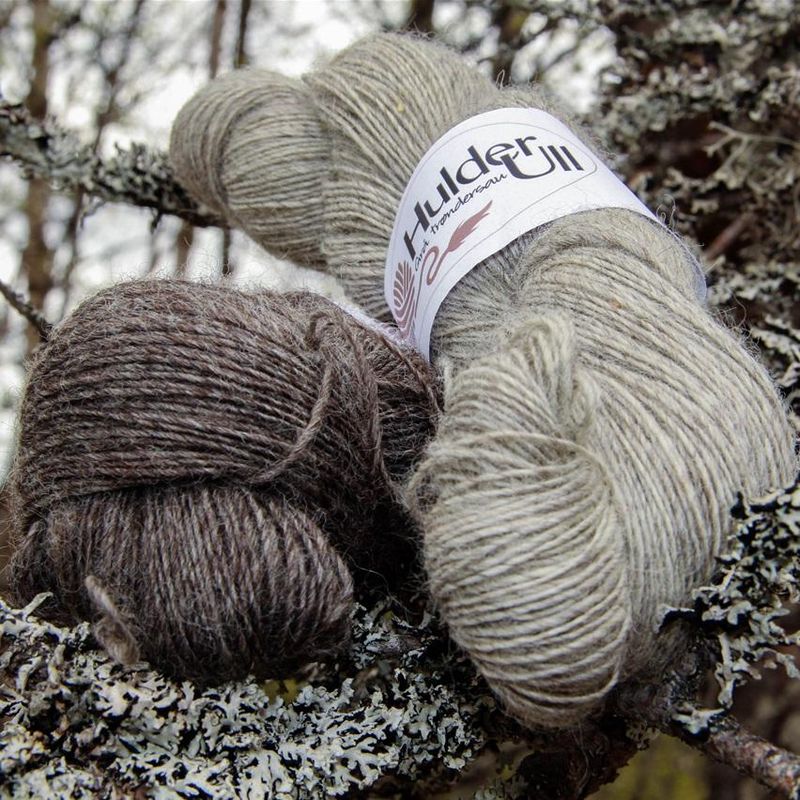 1-trådsgarn mellom grå