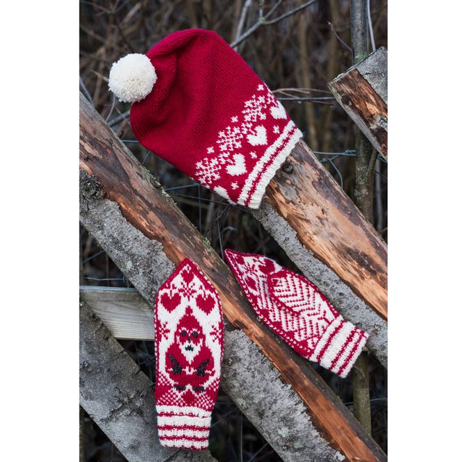 Hovedbilde Juleglede lue og votter