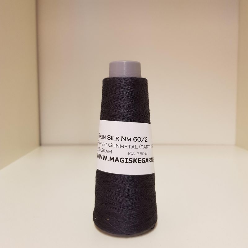Spun silk Nm 60/2 Gunmetal