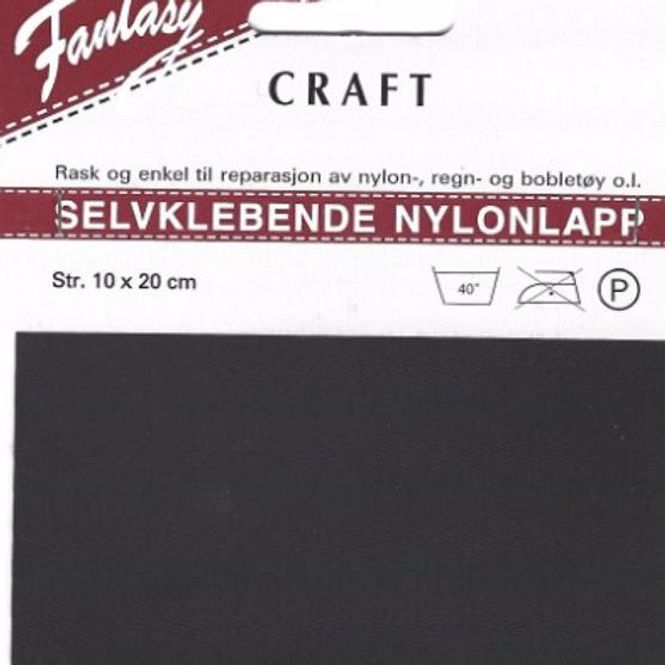 Main Image Selvklebende nylonlapp sort 10x20 cm