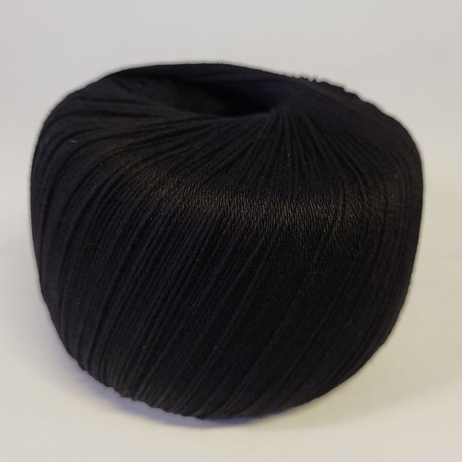 Hovedbilde Heklegarn bomull merc 8/4 Svart