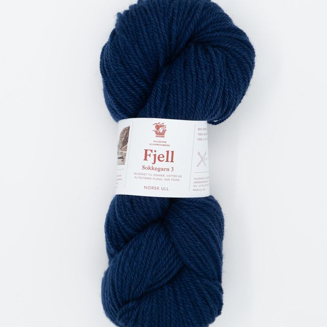Hovedbilde Fjell sokkegarn 3, marineblå