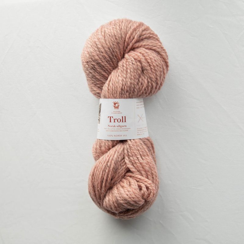 Troll melert, pudderrosa
