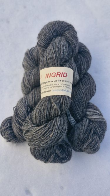 Hovedbilde INGRID Strikkegarn naturfarge