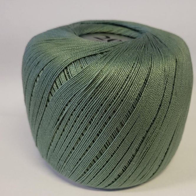 Hovedbilde Heklegarn bomull merc 12/3 Antikkgrønn